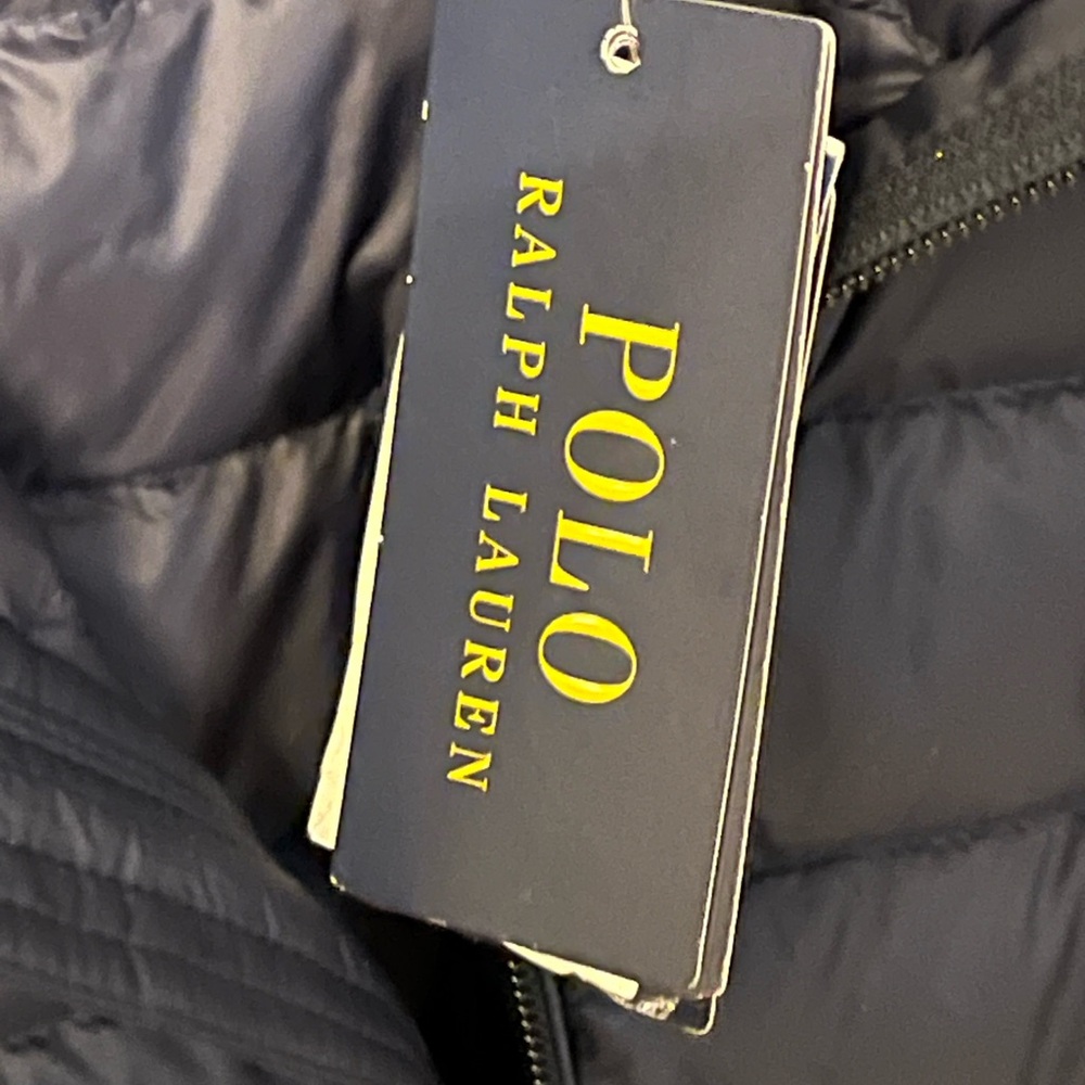 Polo by Ralph Lauren Navy Quilted Puffer Vest with Red Pony - Picture 5 of 10